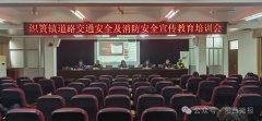 织篢镇：开展道交通平安及消防平安宣布道育培