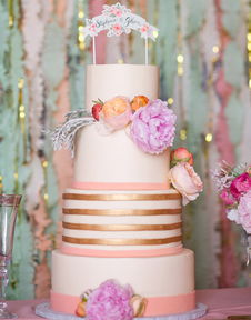 多层婚礼蛋糕花样多,把 蓝天白云 碧水行舟 的场景运用到蛋糕设计之中